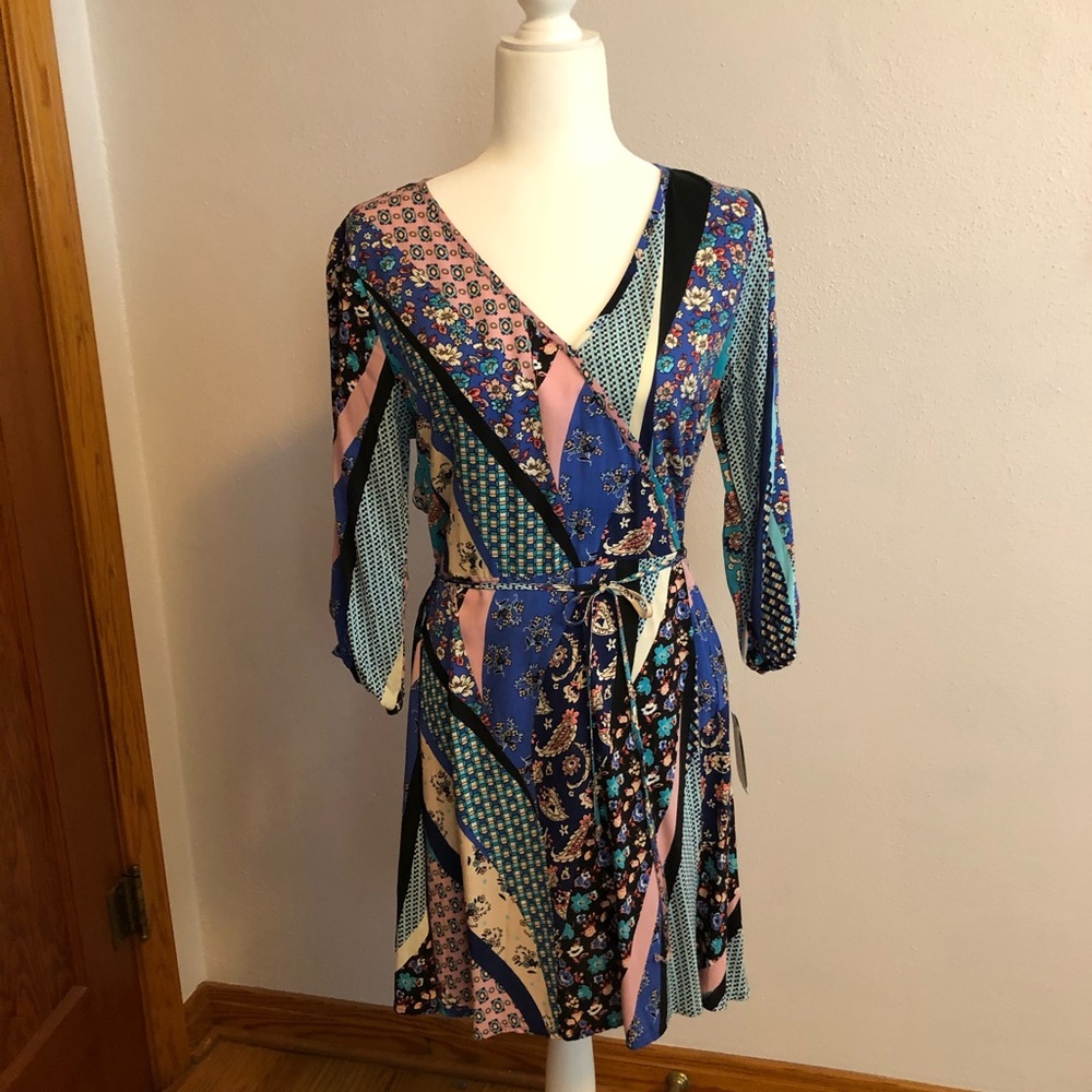 Colorful sexy summer party dress.